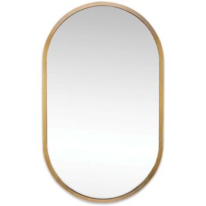 Canal 40 X 24 inch Natural Brass Mirror