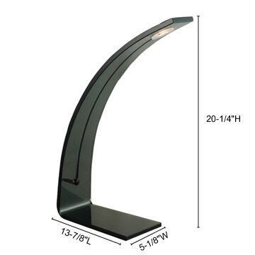 Daisy 20.25 inch 3 watt Smoke Table Lamp Portable Light