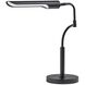 Zane 17 inch 10.00 watt Black Desk Lamp Portable Light, with Smart Switch