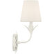 Broche Bath Sconce Wall Light in Matte White