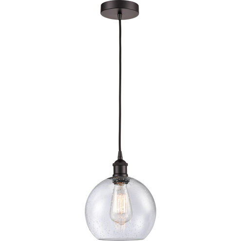Edison Athens LED 8 inch Oil Rubbed Bronze Mini Pendant Ceiling Light