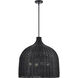 Elise 4 Light 24.25 inch Matte Black Indoor Pendant Ceiling Light