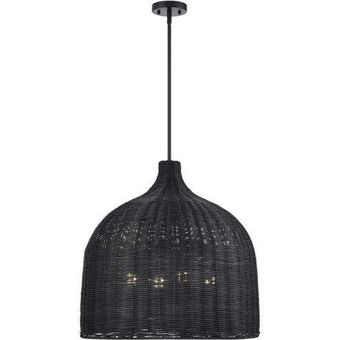 Elise 4 Light 24.25 inch Matte Black Indoor Pendant Ceiling Light