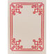 Alameda 63 X 39 inch Fuchsia, Khaki, Bright Orange Rug