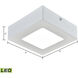 Warwick Integrated LED Matte White Down Light