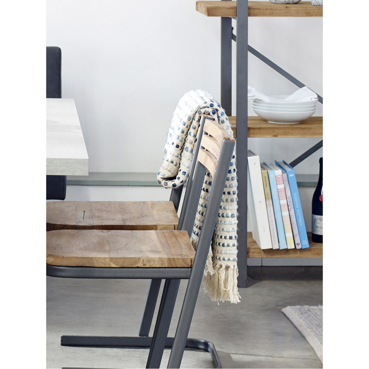 Satri 50 X 1 inch Blue Throw