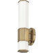 Facet LED 5 inch Heritage Brass Bath Light Wall Light