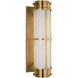 Chapman & Myers Gracie LED 4.75 inch Antique-Burnished Brass Linear Sconce Wall Light