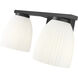 Naya 2 Light 16 inch Matte Black Bath Vanity Light Wall Light