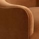 Delfino Cider and Blackened Iron Swivel Chair