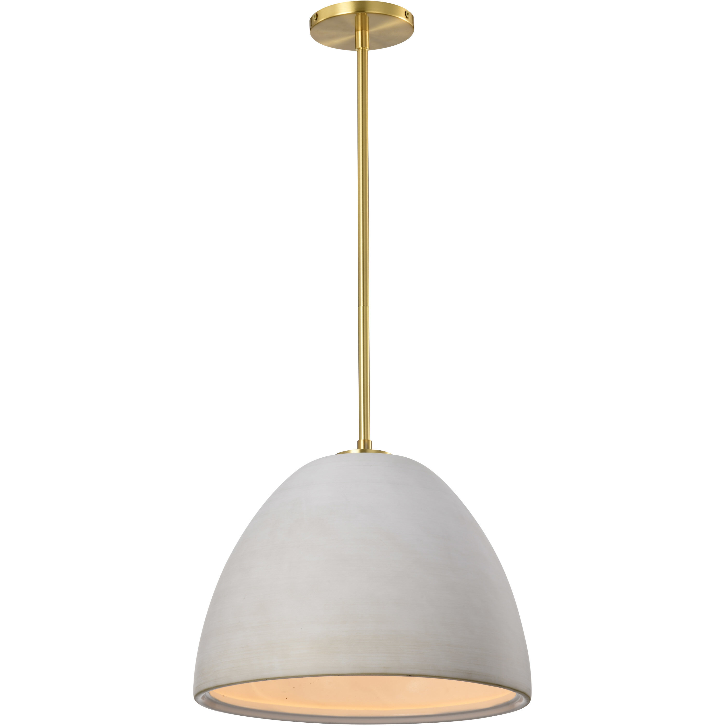 Collins 14 inch Brushed Brass Pendant Ceiling Light