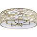 Kato 6 Light 30 inch Havana Gold Semi-Flush Ceiling Light