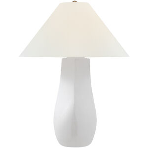 Chapman & Myers Cabazon 29.75 inch 15.00 watt Glossy White Crackle Table Lamp Portable Light