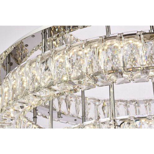 Monroe 2 Light 30 inch Chrome Flush Mount Ceiling Light