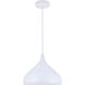 Circa 1 Light 12.5 inch White Pendant Ceiling Light