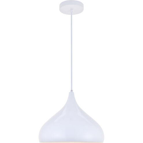Circa 1 Light 12.5 inch White Pendant Ceiling Light