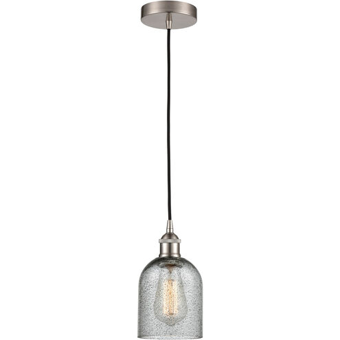 Edison Caledonia 1 Light 5 inch Brushed Satin Nickel Mini Pendant Ceiling Light
