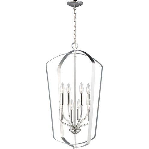 Romee 8 Light 18 inch Brushed Nickel Foyer Pendant Ceiling Light, Large