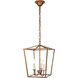Maddox 3 Light 13 inch Vintage Gold Pendant Ceiling Light