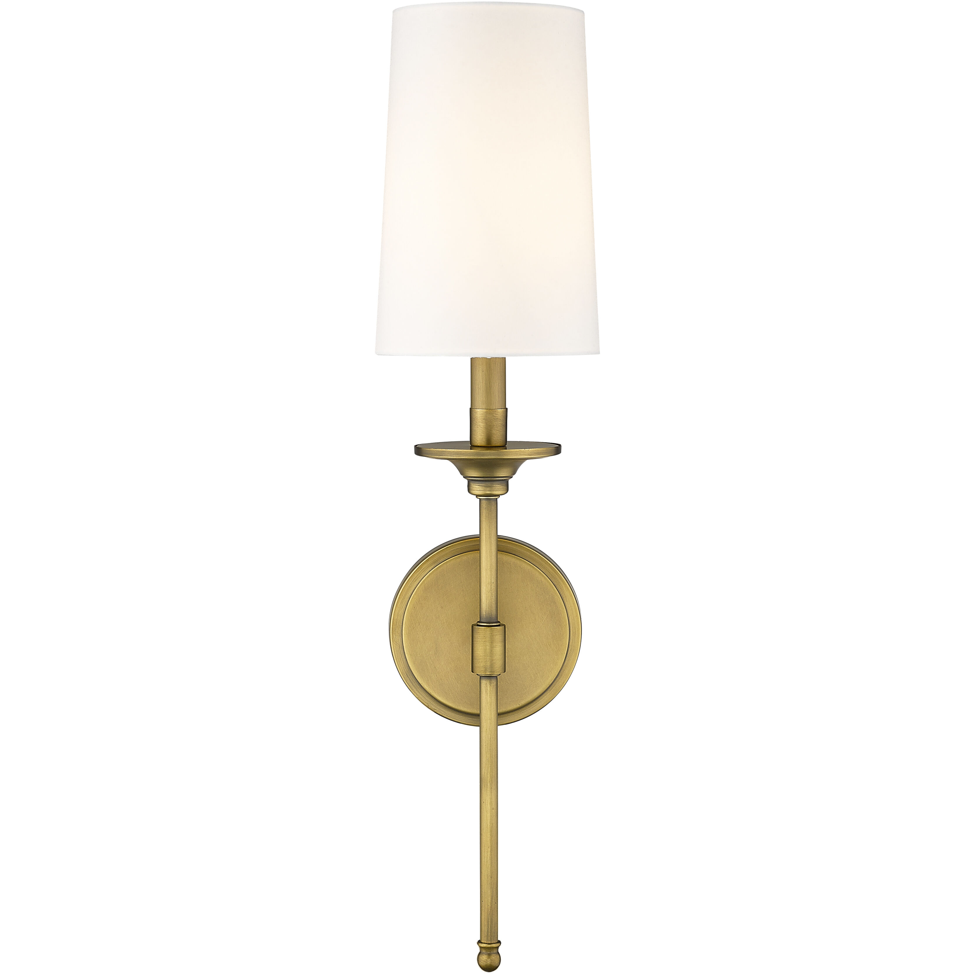 Emily Wall Sconce Wall Light in Rubbed Brass