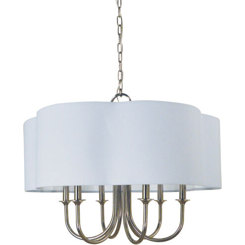 Desire 6 Light 26 inch Polished Nickel Chandelier Ceiling Light