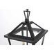 Frankford 2 Light 10 inch Black Outdoor Pendant