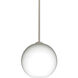 Coco 8 LED Satin Nickel Stem Pendant Ceiling Light