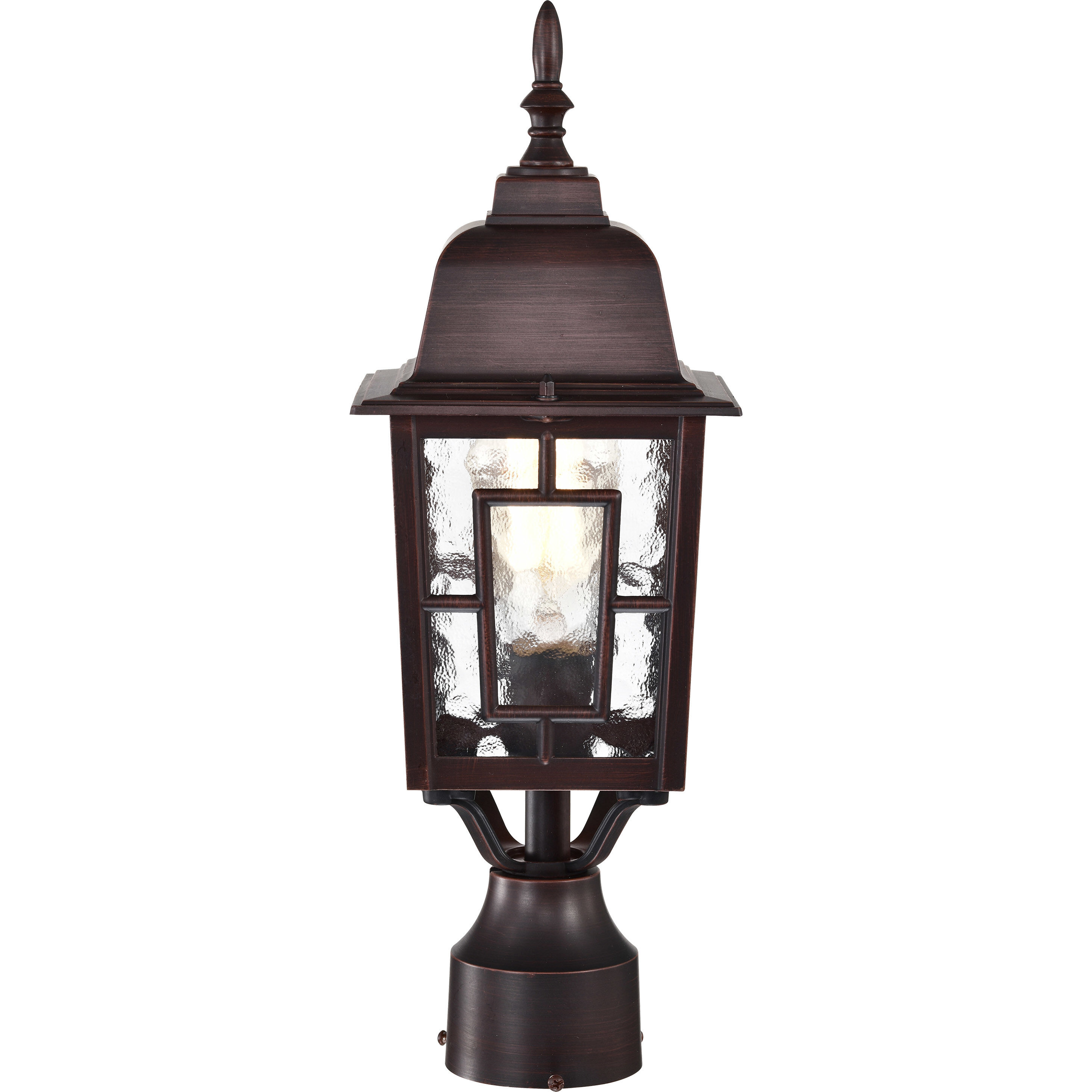 Banyan 1 Light 17 inch Rustic Bronze Outdoor Post Light