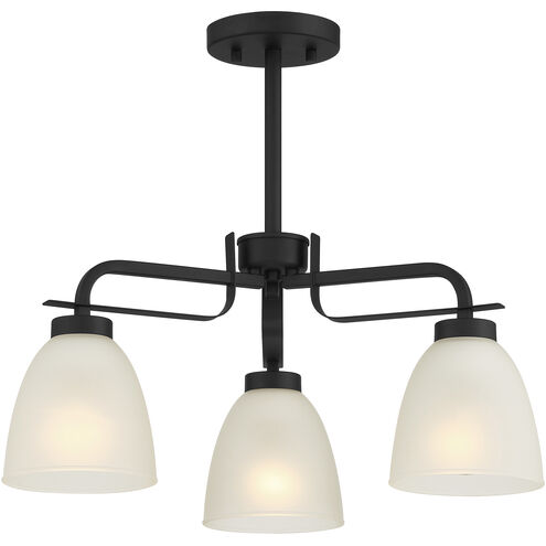 Kaitlen 3 Light 20 inch Coal Semi Flush / Chandelier Ceiling Light