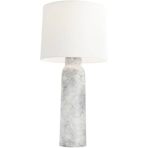 Heather 32 inch 150.00 watt Thundercloud and Polished Nickel Lamp Portable Light