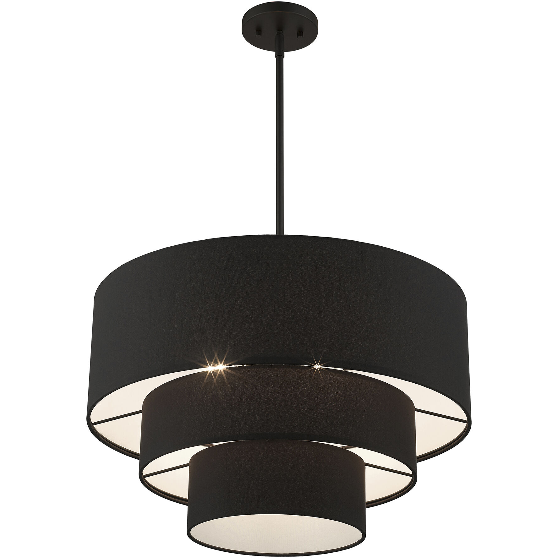 Bainbridge 4 Light 23 inch Black Pendant Chandelier Ceiling Light