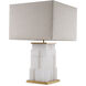 Fabiano 30.31 inch 5.00 watt Alabaster with Antique Brass Table Lamp Portable Light