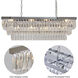 Canada 6 Light 37.9 inch Chrome Chandelier Ceiling Light