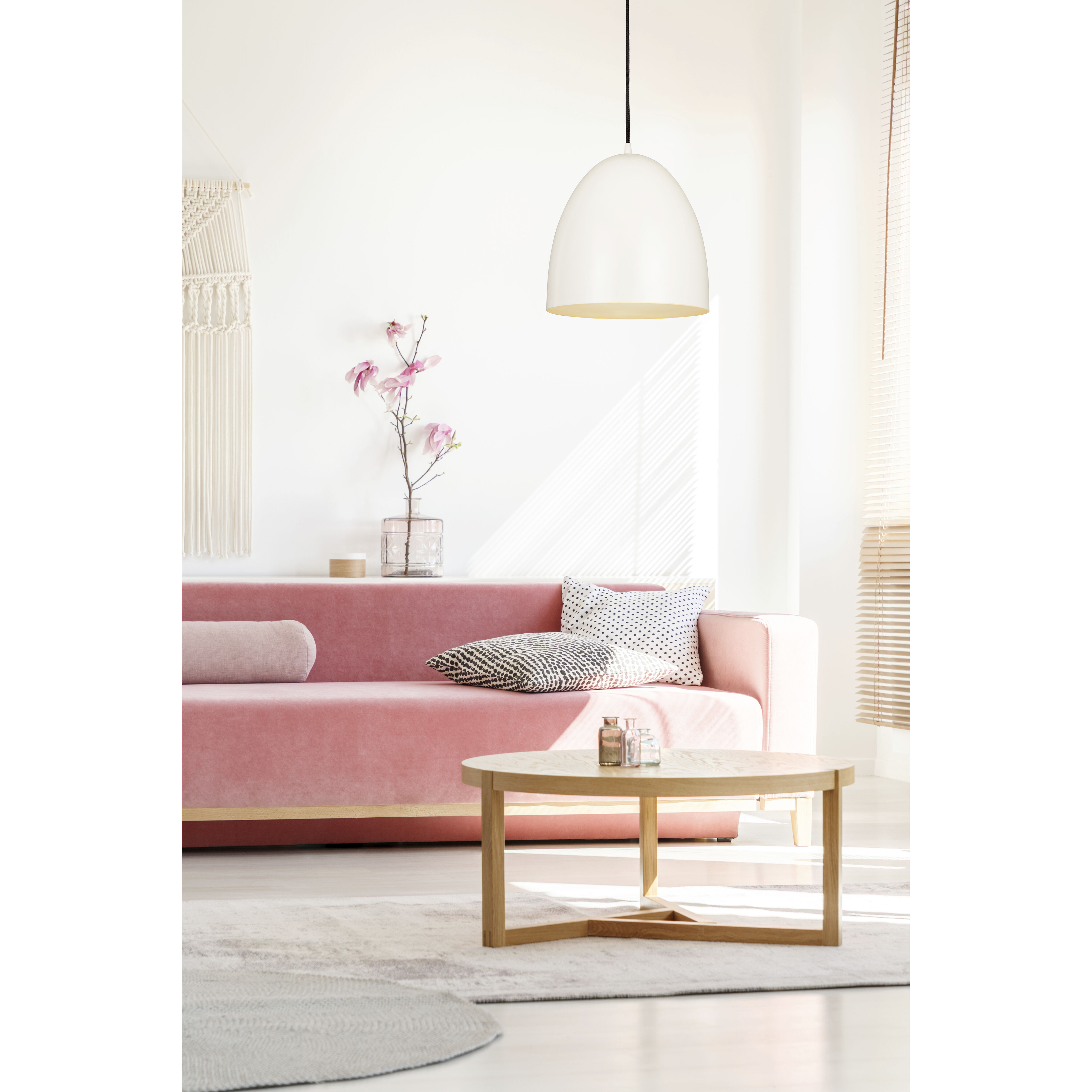 Z-Studio 1 Light 12 inch Satin White Pendant Ceiling Light in Matte White