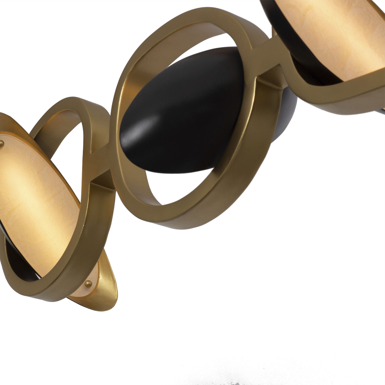 Onyx Island Light Ceiling Light in Brushed Gold And Satin Bronze