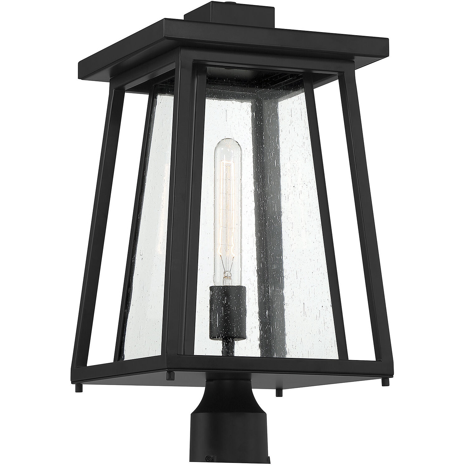Denver 1 Light 19 inch Black Outdoor Post Lantern
