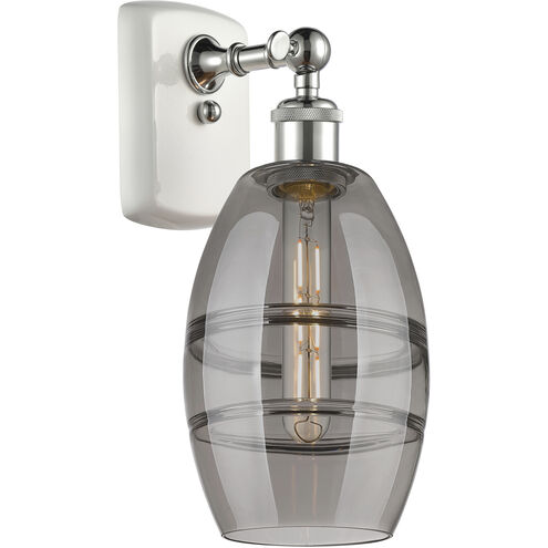 Ballston Vaz 1 Light 5.88 inch White Polished Chrome Sconce Wall Light