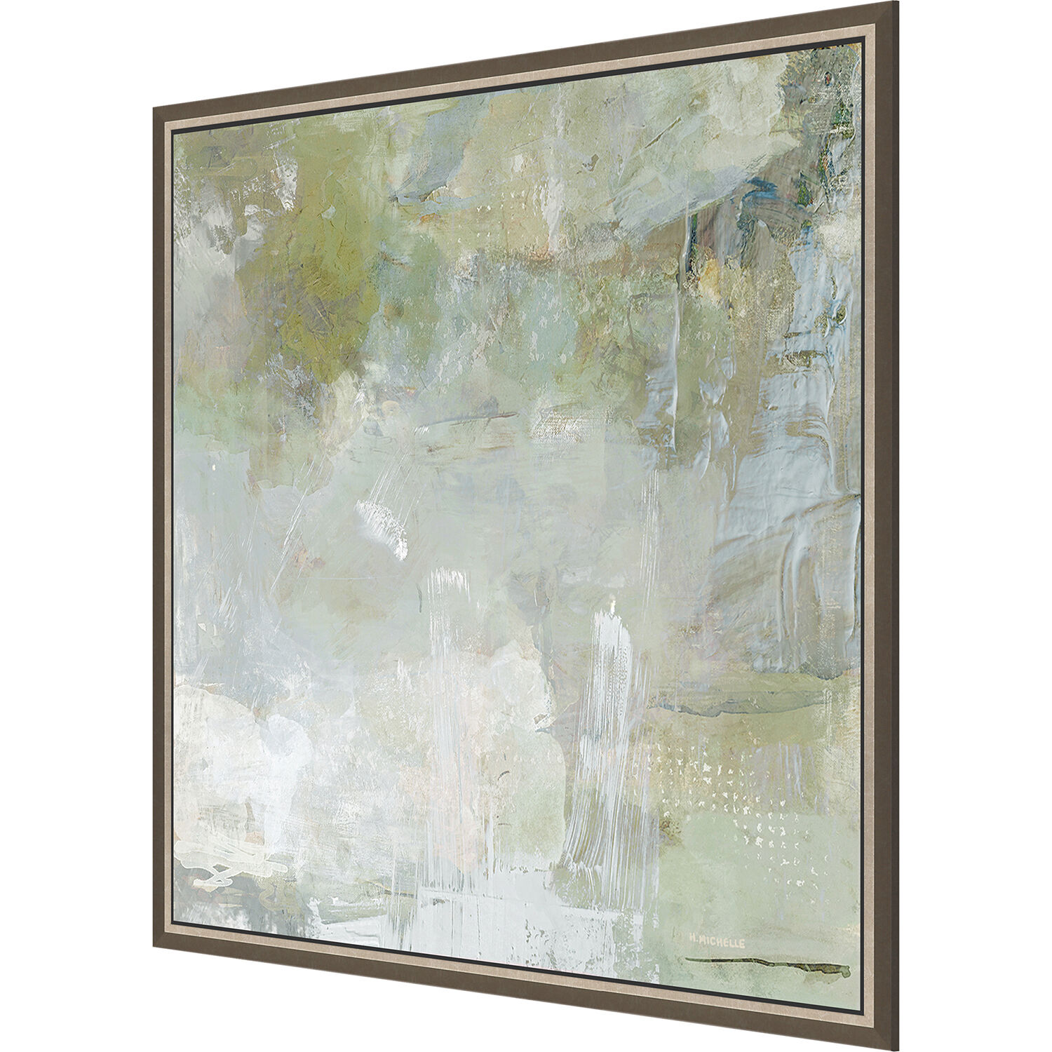 Kindred Blue and Gray and Green and Neutral Canvas