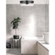 Fiona 2 Light 14 inch Matte Black Flush Mount Ceiling Light