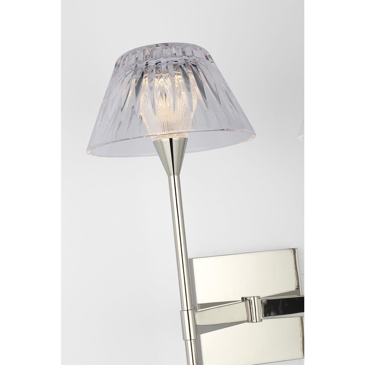 Waterford Blaze Tail Sconce Wall Light in Polished Nickel