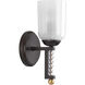 Carlyn 1 Light 5.13 inch Antique Bronze Bath Vanity Wall Light, Design Series
