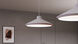 Koma LED 22 inch Satin White Pendant Ceiling Light in GU24