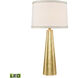 Hightower 31 inch 9.00 watt Gold Leaf Table Lamp Portable Light