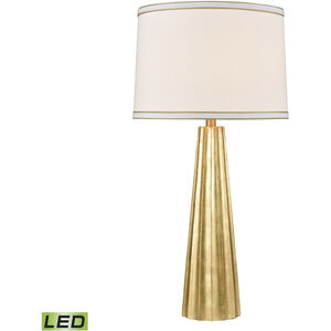 Hightower 31 inch 9.00 watt Gold Leaf Table Lamp Portable Light