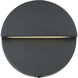 Mona Lisa LED Matte Black Outdoor Wall Light