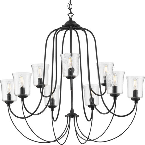 Bowman 9 Light 37 inch Matte Black Chandelier Ceiling Light
