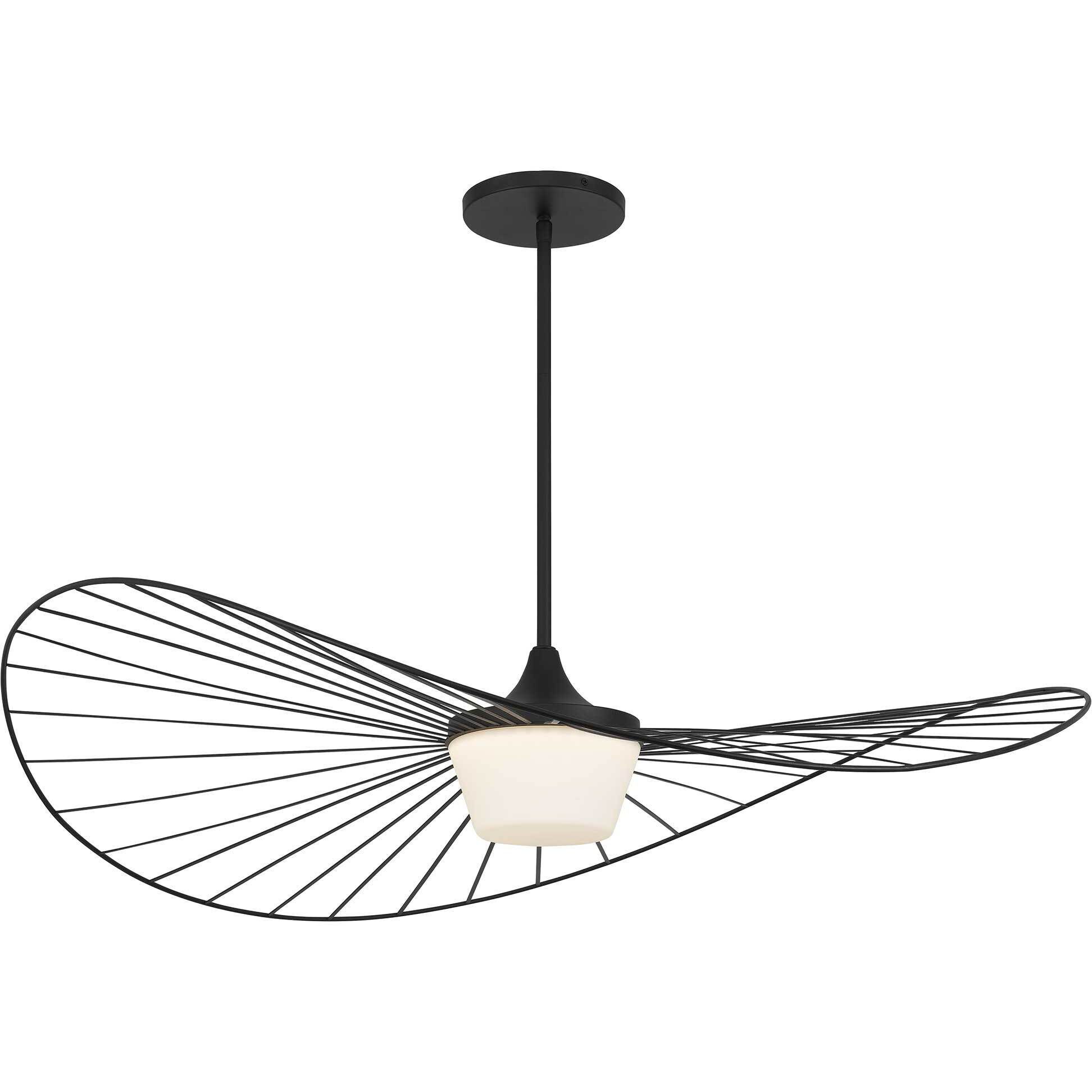 New Wave LED 44 inch Sand Black Outdoor Pendant