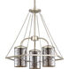 Indi 3 Light 18 inch Silver Ridge Chandelier Ceiling Light