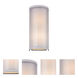 Double Organza 2 Light 6.25 inch Chrome Wall Sconce Wall Light