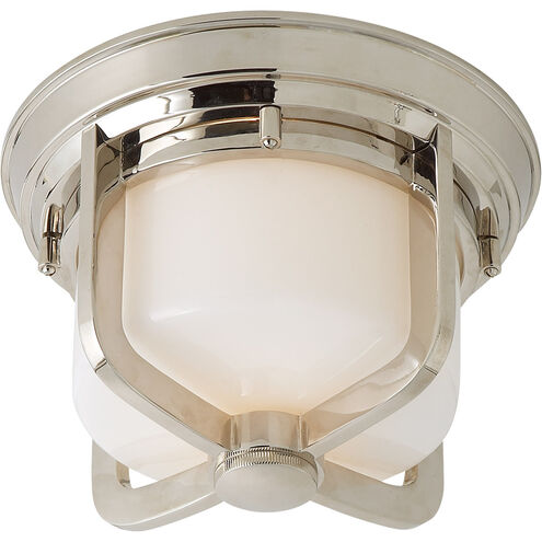 Thomas O'Brien Milton 1 Light 9.5 inch Polished Nickel Flush Mount Ceiling Light